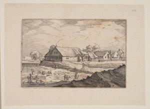Höfe und Bleichfelder, aus Ansichten der Umgebung von Haarlem (Plaisante Plaetsen) von Claes Jansz. Visscher