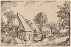 Ein Bauernhof von Claes Jansz Visscher after Johannes van Doetechum, the Elder after Lucas
