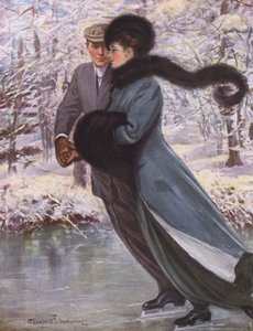 Liebe lacht über den Winter