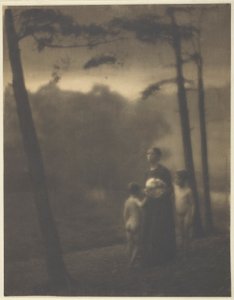 Abend—Mutter und Jungen von Clarence H. White
