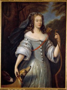 Porträt von Louise Francoise de la Baume le Blanc (Louise Francoise de la Valliere) Madame de la Valliere von Claude (after) Lefebvre
