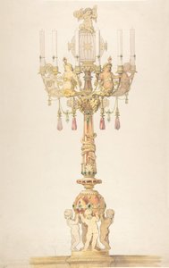Entwurf für einen Kandelaber von Claude Aimé Chenavard