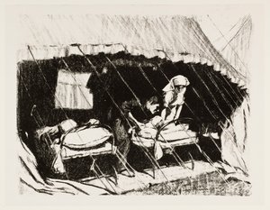 Verwundetenstation in Frankreich, 1917 von Claude Allin Shepperson