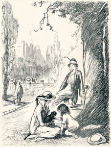 In den Kensington Gardens - Stufe Sechs, um 1920 von Claude Allin Shepperson