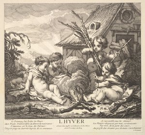 Winter, 1735-86 von Claude Augustin Duflos