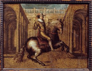 Reiterporträt von Gaston d