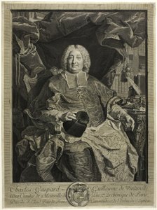 Porträt von Charles-Gaspard-Guillaume de Vintimille, Erzbischof von Paris von Claude Drevet