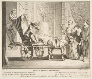 Harlekin, Kaiser auf dem Mond von Claude Gillot, Jacques Gabriel Huquier