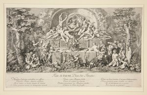 Fest des Faun, Gott der Wälder von Claude Gillot