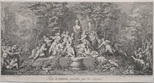 Die vier Feste: Fest der Diana von Claude Gillot