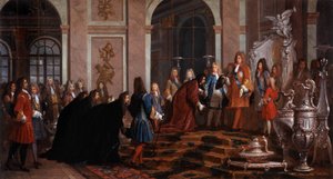 Reparation an König Ludwig XIV. durch den Dogen von Genua, 17. Jahrhundert