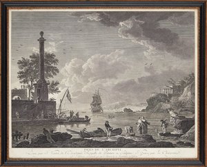 Französische Stahlstiche von Claude Joseph (after) Vernet