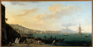 Die Bucht von Neapel mit dem Vesuv von Claude Joseph Vernet