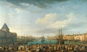 Der Hafen von Marseille im 18. Jahrhundert von Claude Joseph Vernet