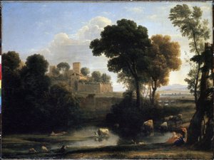 Italienische Landschaft von Claude  Lorrain
