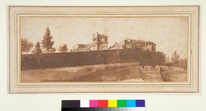 Ansicht des Belvedere und der Befestigung des Vatikans von Claude Lorrain