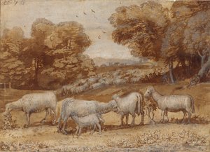 Landschaft mit Schafen, ca. 1648