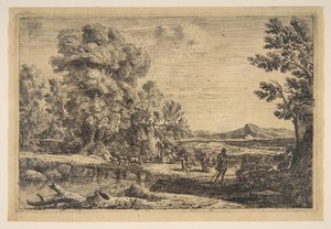 Rebekka und Eliezer, ca. 1638-41 von Claude Lorrain