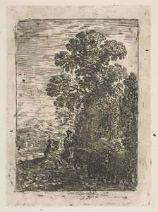 Der Hirte und die Schäferin, ca. 1630 von Claude Lorrain