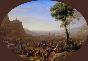 Der Pass von Susa, eingenommen von Ludwig XIII. im Jahr 1629, ca. 1631 von Claude Lorrain