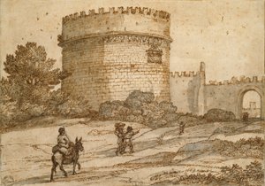 Grab der Cecilia Metella, 1669 von Claude Lorrain
