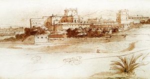 Ansicht einer kleinen italienischen Stadt, ca. 1630 von Claude Lorrain