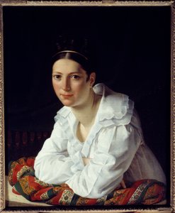 Porträt von Madame Claude Marie Dubufe (1793-1837), Ehefrau des Malers.