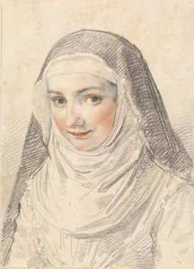 Eine junge Nonne von Claude Mellan