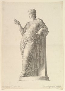 Antike Statue der Muse Thalia, 1669