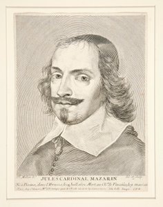 Kardinal Jules Mazarin (1602-1661) von Claude Mellan