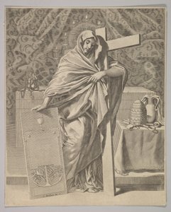 Personifikation des Glaubens, 1642 von Claude Mellan