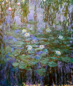 Blaue Seerosen (Detail) von Claude Monet