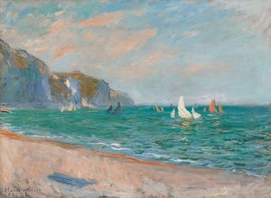 Boote unter den Klippen von Pourville, 1882