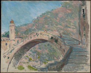 Brücke bei Dolceacqua von Claude Monet