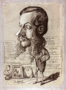 Karikatur von Léon Manchon von Claude Monet