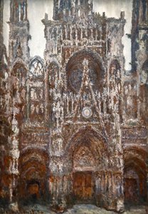 Kathedrale von Rouen, Portalansicht, Braune Harmonie von Claude Monet