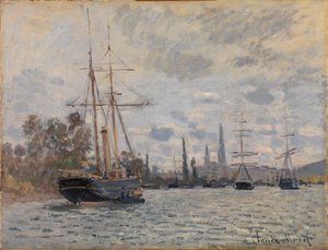 Die Seine bei Rouen von Claude Monet