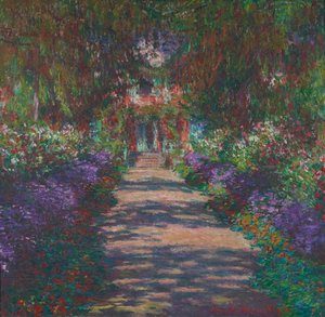 Eine Allee in Monets Garten in Giverny von Claude Monet