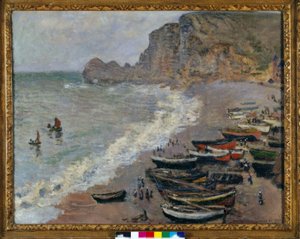 Etretat: der Strand und das Tor von Amont