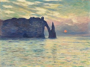 Felsen, Étretat, Sonnenuntergang