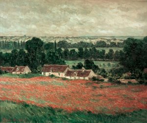 Mohnfeld in Giverny von Claude Monet
