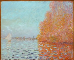 Flusslandschaft, Herbst von Claude Monet