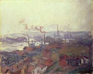Gesamtansicht von Rouen vom Ufer der St. Catherine, ca. 1892