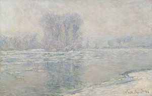 Eis, weißer Effekt Glaçons, effet blanc, 1893