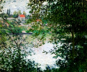 Île de La Grande Jatte durch die Bäume