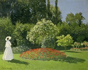 Jeanne Marie Lecadre im Garten