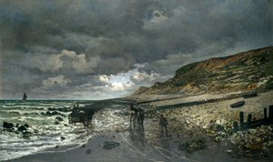 La Pointe de la Hève bei Ebbe von Claude Monet