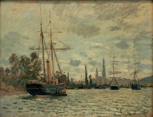Die Seine bei Rouen von Claude Monet