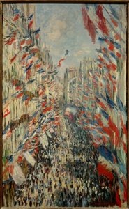 La rue Montorgueil in Paris, Fest am 30. Juni 1878 - Gemälde von Claude Monet (1840-1926)