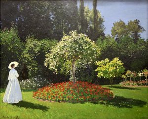 Dame im Garten, 1867